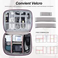 Organisateur d'électronique étanche, étui de rangement portable pour câbles, chargeurs, téléphone, accessoires de voyage