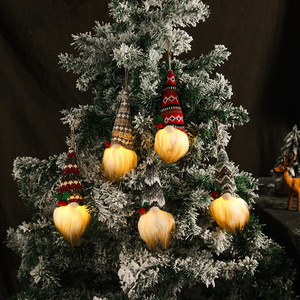 Light up faceless gnome plush ornament dwarf doll for christmas <b>tree</b> hanging window festive decor - Product Image 1