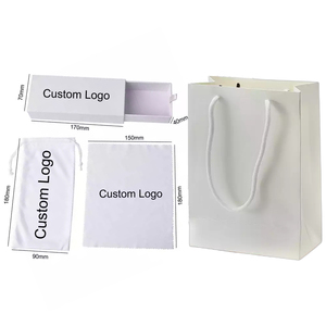 Estuche y Bolsa <span class=keywords><strong>para</strong></span> <span class=keywords><strong>Gafas</strong></span> de Sol y de Vista con Logotipo Personalizado, Empaque de Lujo en Caja de Papel Blanco y Negro, Popular y en Stock - Product Image 2
