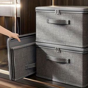 Organizador de Sábanas Plegable de Tela Catiónica, Contenedores de Almacenamiento para Ropa de Cama, Organizador de Armario de Tela Catiónica - Product Image 3