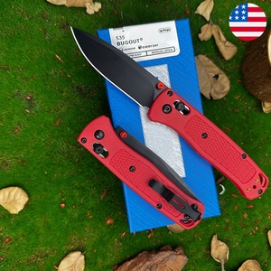 Cuchillo plegable clásico BM535 con mango cómodo para uso diario y camping - Product Image 1