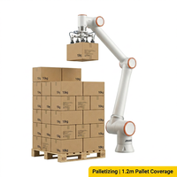 JINWEI FR10 10kg 1400mm Cobot de 6 Ejes IP54 ISO 10218 CR CE 1.5m/s 0.05mm Repetibilidad Aleación de Aluminio Acero de Alta Resistencia AC