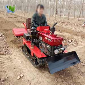 Mini <span class=keywords><strong>Motozappa</strong></span> Agricola Diesel con Trasmissione a Ingranaggi, Micro Coltivatore Rotativo con Sedile - Product Image 5