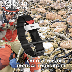 Tourniquet tactique universel en nylon pour premiers secours, à usage extérieur et médical d'urgence, à une main, avec boucle de fixation pour arrêter les saignements - Product Image 2