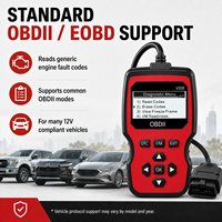 Lector de Códigos OBD2 Profesional V320, Escáner de Diagnóstico de Fallas del Motor, Eliminador de Códigos DTC, Herramienta de Reinicio de Luz de Advertencia del Motor