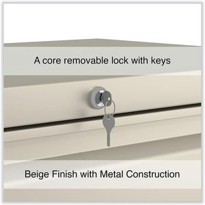 Meuble de classement latéral Alera 30'' x 18,63'' x 28'' avec 2 tiroirs pour dossiers format légal/lettre, couleur putty - Product Image 2