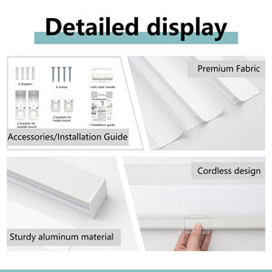 Persianas Enrollables Modernas Personalizadas Profesionales <span class=keywords><strong>para</strong></span> Ventanas, con Control Wifi, Motorizadas, Tipo Zebra, <span class=keywords><strong>para</strong></span> Uso en Oficina, Día y Noche - Product Image 4