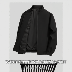 Chaqueta Varsity de Invierno para Hombre, Ligera, Casual, Ecológica, Resistente al Viento, Transpirable, con Cierre Frontal, al por Mayor - Product Image 2