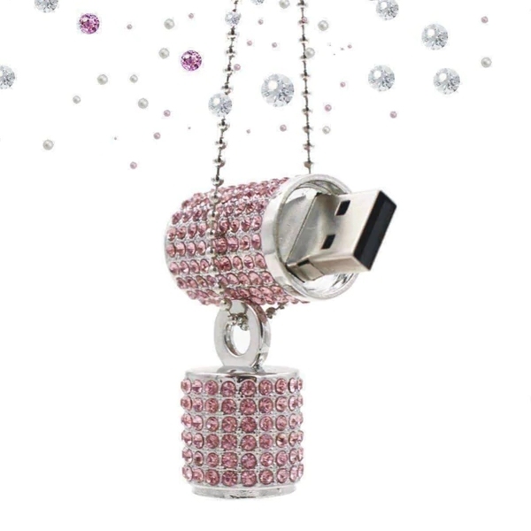 Promotional Luxury Gift Metal Crystal Lipstick Usb Flash Drive 2.0 4G 8G 16G Elegant Custom for Logo Usb Sticks 3.0 Pendrive