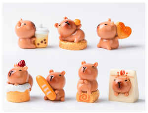 Miniature Artificielle DIY Gâteau aux Fraises Boisson Pain Roulé <span class=keywords><strong>Suisse</strong></span> Capybara Résine Alimentaire Maison de Poupée Cuisine Fête Art 3D Jouet pour Enfant - Product Image 6