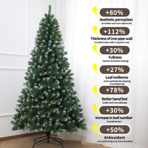 Christmas Snow-Flocked Christmas <b>Tree</b> Hotel and Mall Decorative Setup, Snowfall Effect, Living Room and Bedroom - Product Image 3