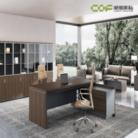 Table de direction de bureau de luxe moderne avec tiroirs, mobilier de bureau commercial