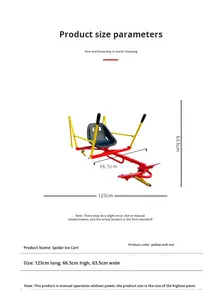 Chaise de traîneau à roulettes pour patinage sur glace, <span class=keywords><strong>double</strong></span>, extérieur, épaissi, résistant à l'usure, acier + HDPE, <span class=keywords><strong>adulte</strong></span> - Product Image 6