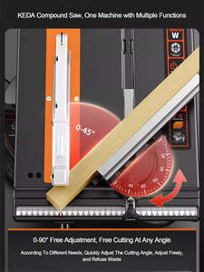 Sierra <span class=keywords><strong>de</strong></span> <span class=keywords><strong>mesa</strong></span> <span class=keywords><strong>de</strong></span> carpintería láser <span class=keywords><strong>de</strong></span> 45 grados, máquina <span class=keywords><strong>de</strong></span> <span class=keywords><strong>corte</strong></span> <span class=keywords><strong>de</strong></span> madera, sierra compuesta con <span class=keywords><strong>mesa</strong></span> deslizante para carpintería - Product Image 3
