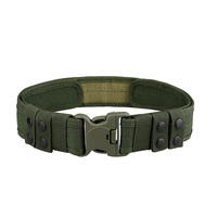 Ceinture tactique d'extérieur camouflage en toile et nylon pour homme avec boucle en acier, noir kaki, Shero TB007, vente en gros en stock, directement de l'usine de sangles