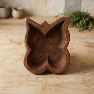 Bol à pâte en bois fait main écologique pour la décoration de la maison vintage et pour les cadeaux de décorations de Noël OEM Made in Vietnam - Product Image 1