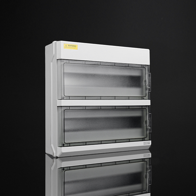 36 Way Power Supply Distribution Box Din Rail Enclosure Plastic Electrical Panel Board Distribution Box