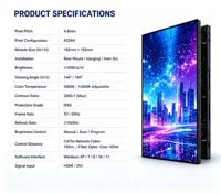 Mur vidéo LED extérieur HD haute luminosité P4.8, écran LED portable à installation rapide pour événements extérieurs et spectacles en direct