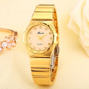 Relojes de Diamantes de Lujo Únicos para Mujer, Relojes Redondos de Oro con Esfera Personalizada, Relojes de Pulsera de Cuarzo de Lujo con Circonitas - Product Image 5