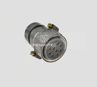 Conector Circular de Aviación Serie P32 SHR Rusia, 10 Pines, P32K10P P32J10A, Macho y Hembra, con Accesorio de Protección Trasera