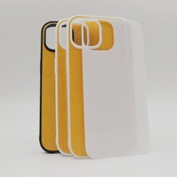 Prix usine caoutchouc souple 2D blancs sublimation étui de téléphone en verre trempé pour iphone 15/15 pro/15 pro max/15 plus