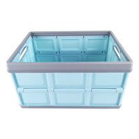 Boîte de rangement pliable en plastique pour coffre de voiture rectangulaire de 30 litres