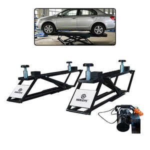 Lève-voiture hydraulique à ciseaux Karjoys KJ-MINI2800 2.8T, hauteur maximale 570 mm, entraînement électrique et hydraulique, utilisation en <span class=keywords><strong>garage</strong></span> et atelier - Product Image 1