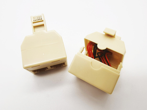 RJ11 Duplex tường Jack <span class=keywords><strong>Adapter</strong></span> điện thoại kép dòng Splitter tường jack cắm 1 để 2 Modular chuyển đổi <span class=keywords><strong>Adapter</strong></span> cho văn phòng nhà <span class=keywords><strong>DSL</strong></span> fax - Product Image 3