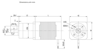 12V 24V 36V 48V 42mm * 42mm 105W BLDC 4000 vòng/phút với bộ giảm tốc Tỷ số truyền khác nhau cho máy tự động - Product Image 6
