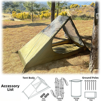 Tente pliante personnalisée CHENYUE en Oxford imperméable, respirante, avec filet B5, pour 1 personne, ultralégère, pour la randonnée en plein air