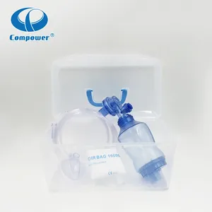 Thở Oxy Tay Hồi Sức Medic BVM PVC Xách Tay Dùng Một Lần Ambu Túi Người Lớn Kit Resuscitator - Product Image 5