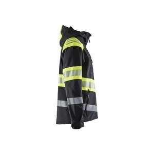 BLAKLADER - 449425139933XXXL <b>Hi</b>-<b>Vis</b> <b>Softshell</b> <b>jacket</b> Black/Yellow - EAN 7330509801208 <b>HI</b>-<b>VIS</b> WORKWEAR - Product Image 4