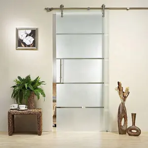 Pintu Frameless Shower Kaca Pintu Geser Hang Geser Kaca Pintu Rol untuk Kamar Mandi