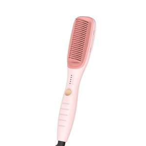 K.SKIN PTC Ceramic Hair Straightener <b>Brush</b> 30s Heating Electric OEM Íons Negativos <b>Smooth</b> Hair Straighteners Hair Comb - Product Image 1