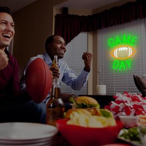 Game Day Letreros Neon Football LED dimmable USB powered ambient <b>light</b> store <b>window</b> decoration <b>light</b> street indicator <b>light</b> 5v - Product Image 5