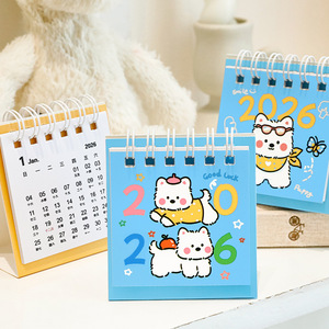 Joli calendrier des Highlands du Nord-Ouest, ornement de bureau portable, petit calendrier pour planifier, calendrier chien de dessin animé - Product Image 3
