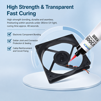 Kafuter K-3022 UV Curing Adhesive Transparent Flexible Waterproof Acrylic Sealant Liquid Glue Construction Plastic Glass Metal