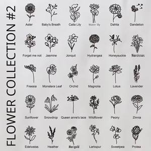 Moda 18K chapado en oro de acero inoxidable impermeable joyería de flores de <span class=keywords><strong>nacimiento</strong></span> 12 meses collar con colgante de flor de <span class=keywords><strong>nacimiento</strong></span> - Product Image 6