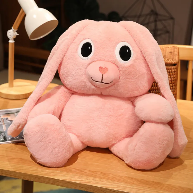 Tik Tok New Creative Bedtime Toys Stretchable Ears Stuffed Toy Rabbit Wholesale Bunny Plush Pillow