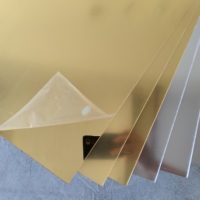 Usinage optique de feuille du miroir PMMA/ACRYLIQUE d'or/argent d'applications