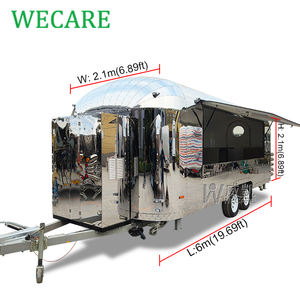 Wecare 모바일 피자 케이터링 바 트레일러 식품 트럭 전체 주방 장비를 갖춘 모바일 식품 트레일러 - Product Image 2