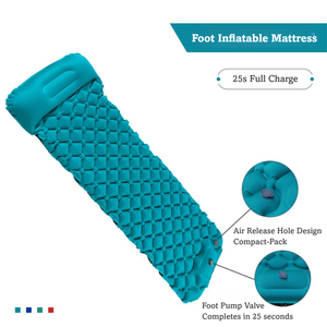 Colchón Inflable con Almohada, Colchoneta para Acampar, Resistente a la Humedad, Engrosada, Ecológica, Portátil, Plegable, para Dormir al Aire Libre - Product Image 4
