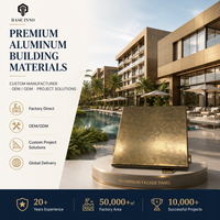 2026 Inno OEM Panneaux de façade profilés en aluminium perforé, oxydé et ornemental pour revêtement mural et murs rideaux