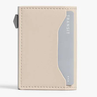 Portefeuille RFID en cuir véritable avec logo personnalisé pour hommes et femmes, porte-cartes fin, porte-cartes bancaires, porte-cartes d'identité, porte-cartes de crédit