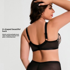 Soutien-gorge respirant transfrontalier grande <span class=keywords><strong>taille</strong></span>, bonnet 3/4, push-up, anti-affaissement, réducteur de poitrine, pour poitrine généreuse qui fait l'effet d'être <span class=keywords><strong>plus</strong></span> <span class=keywords><strong>petite</strong></span> - Product Image 4