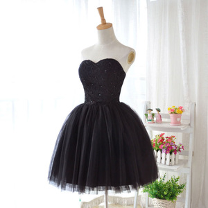 Abiti da Cocktail Senza Spalline con Pizzo e Perline, Vestiti Corti in Tulle a Linea A <span class=keywords><strong>per</strong></span> Feste, Balli <span class=keywords><strong>di</strong></span> Fine Anno, Mini Abiti <span class=keywords><strong>per</strong></span> Cerimonie <span class=keywords><strong>di</strong></span> <span class=keywords><strong>Laurea</strong></span> - Product Image 2