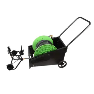 Agriculture Home Use Irrigation Metal Automatic Rewind Water Hose Reel Cart with 50 Meter Hose for Garden Farm