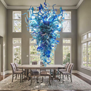 מודרני בעבודת יד, פרח פופ החוצה נברשות & תליון אורות מפוצצים זכוכית מוראנו בית מנורות דקורטיביות - Product Image 5