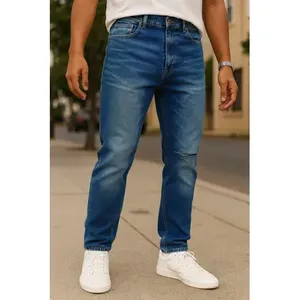 Jeans de Pierna Recta para Hombre Adrenaline, Cintura Media, Estilo Desgastado, 5 Bolsillos - Product Image 2