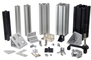 คอนเนคเตอร์แผงอลูมิเนียมเดี่ยว/30A/40A/45A ชิ้นส่วนยึดโปรไฟล์มุมอลูมิเนียมสำหรับการขึ้นรูปตัวทีอะลูมิเนียม - Product Image 6